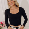 Sassy and Chic Top in Black Image - 1