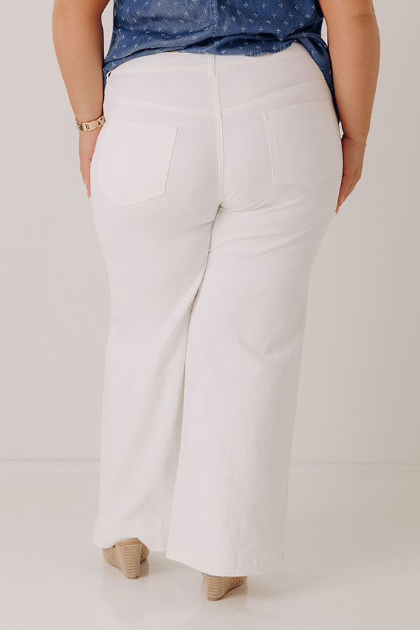 The Dex High Waist Straight Leg Jean In Ivory Curves Image - 4