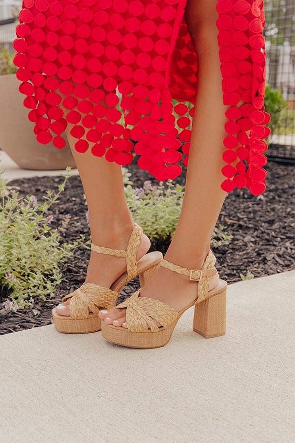 The Anayeli Raffia Heel Image - 1