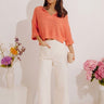 Vacation Vibes Knit Top in Coral Image - 1