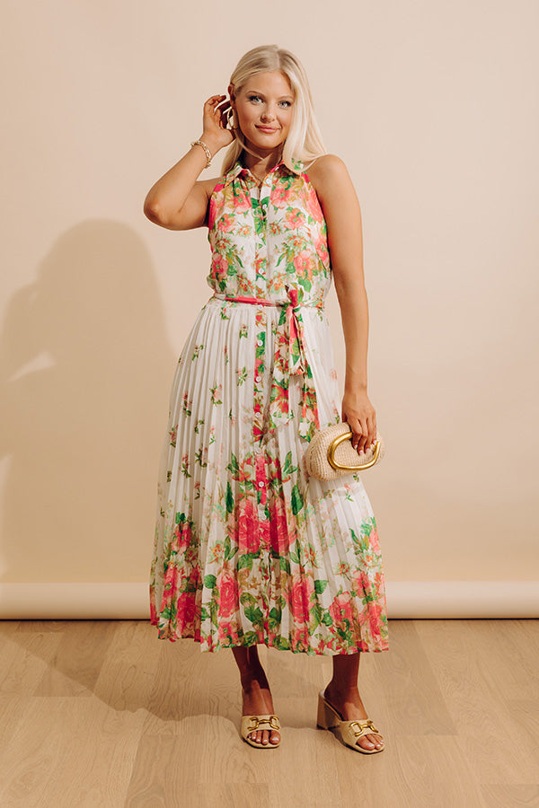 Charm And Charisma Floral Midi Image - 3