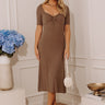 Summer Breeze Ribbed Midi in Hazelnut Image - 1