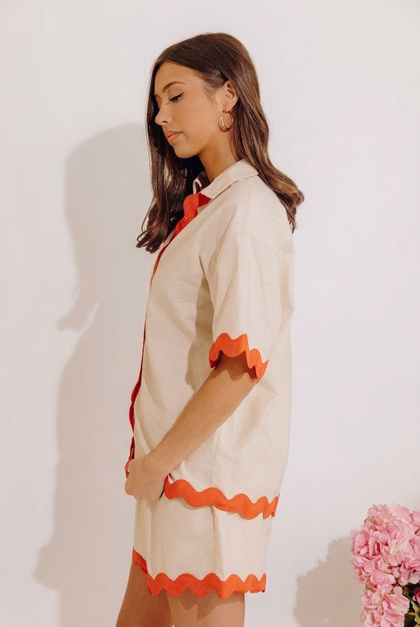 Vacay Escape Linen-Blend Top Image - 2