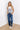 Just USA Wren High Waist Straight Leg Jean in Dark Wash