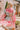 Fancy Flourish Color Block Mini Dress in Pink Curves