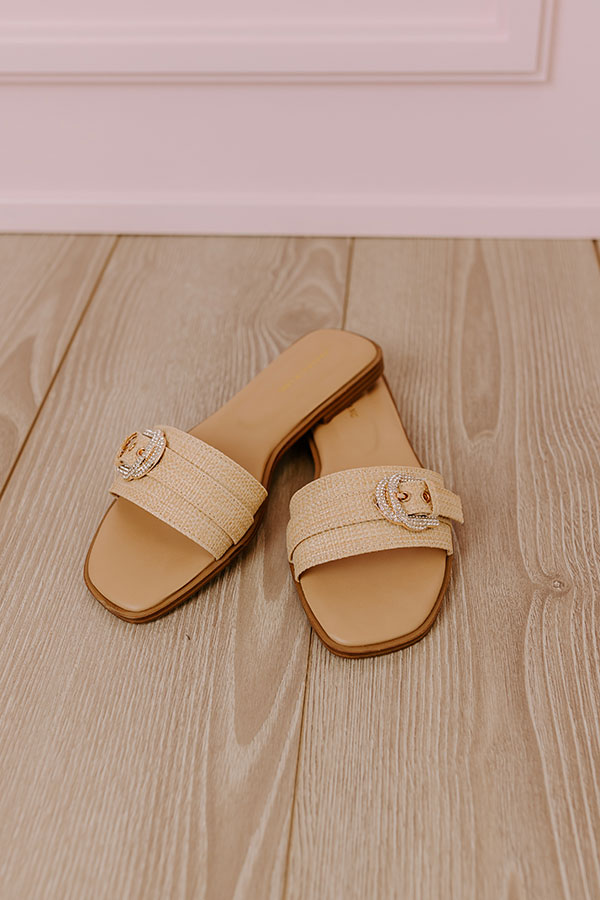 The Mango Raffia Woven Sandal Image - 2