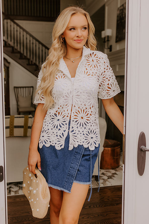 Sunny Days Ahead Crochet Top