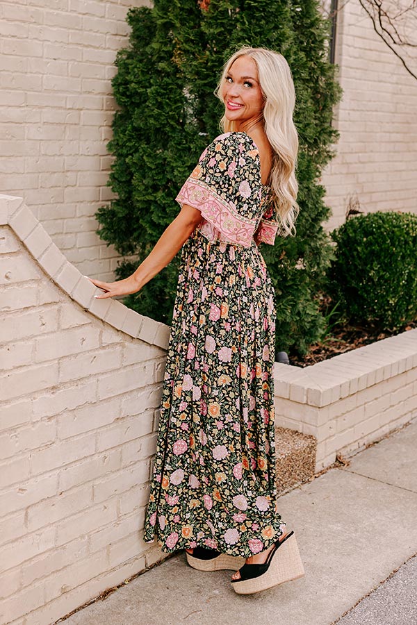 Florence Stroll Maxi Dress in Black