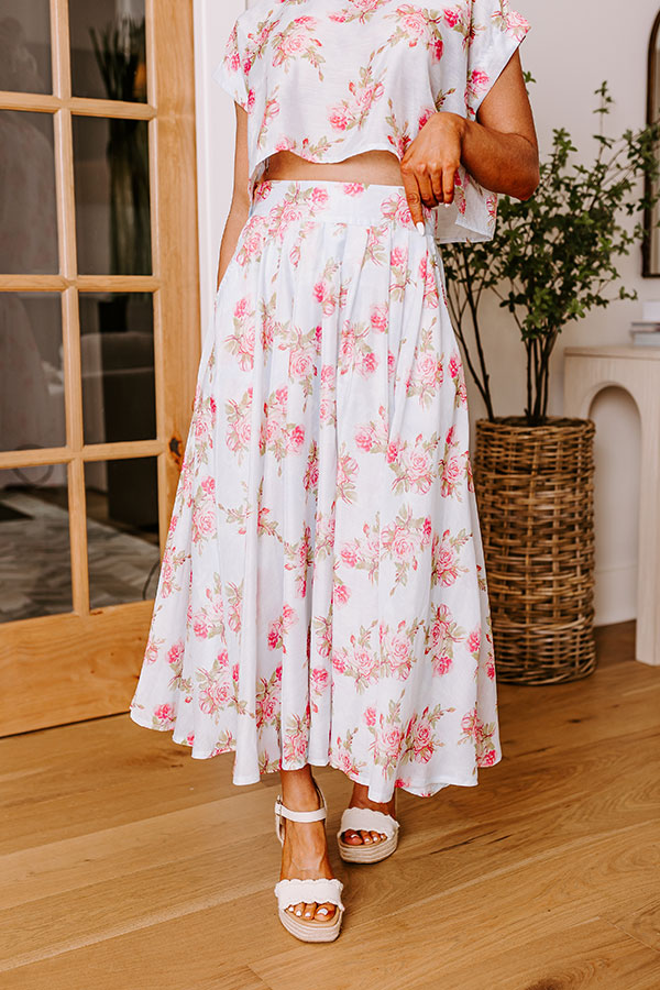 Rose Garden High Waist Skirt