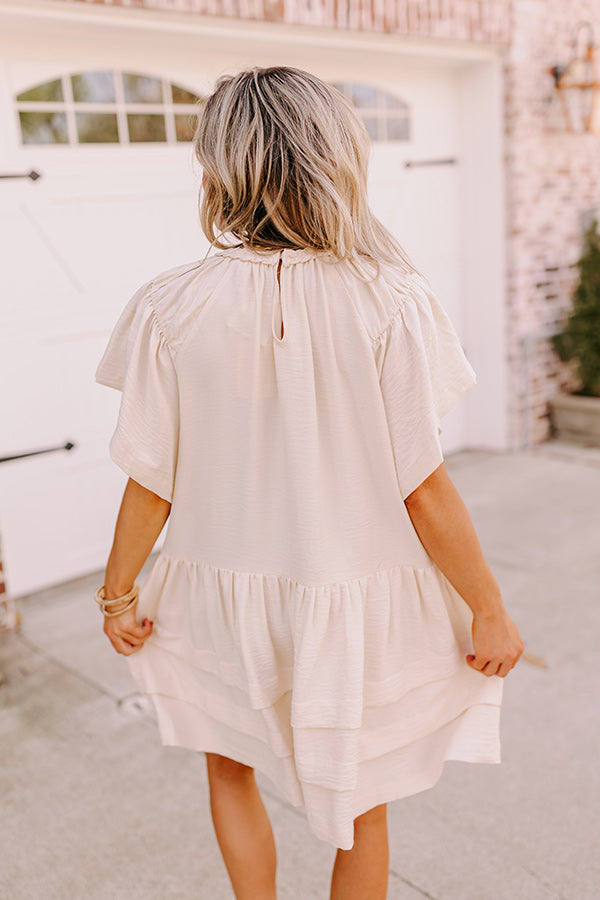 cream colored shift dress Buy Cream/Ecru & Black Scallop Edge Mini Shift Dress from Next USA