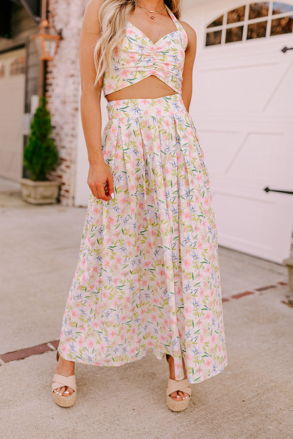 Botanical Bliss High Waist Skirt