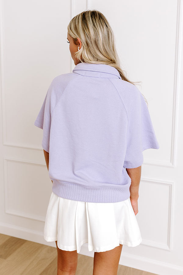 Casual Ease Sweatshirt in Lavender