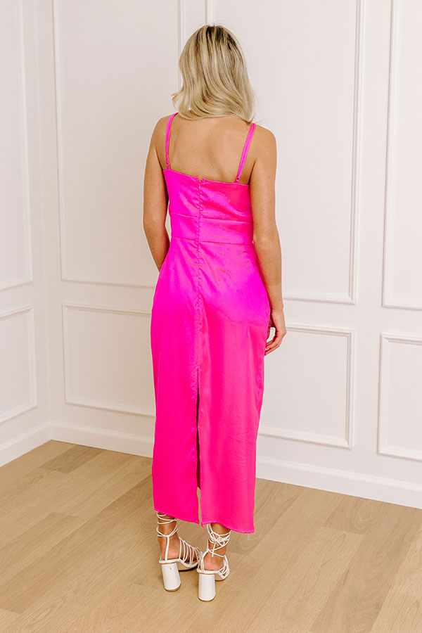 Turn Heads Satin Midi