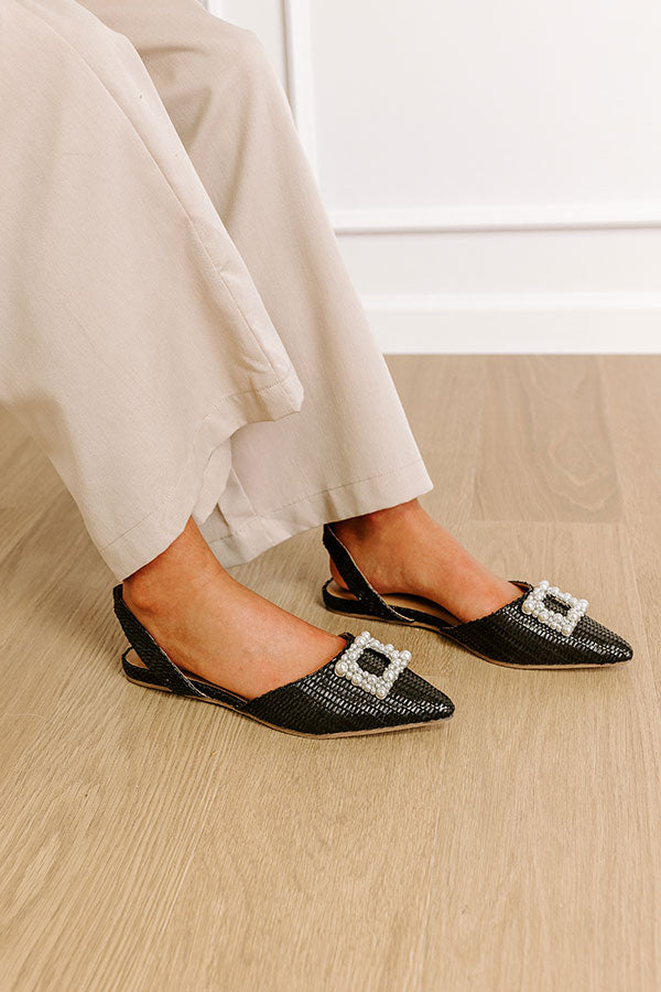 The Nabana Woven Flat In Black