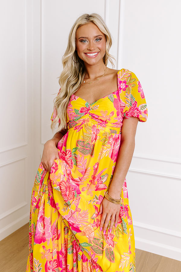 Boho Chic Floral Maxi Dress