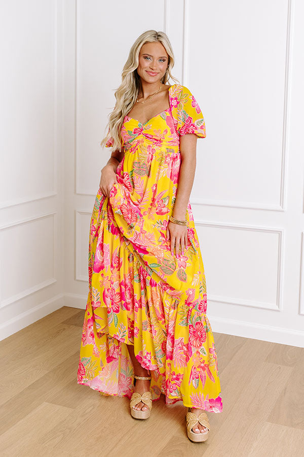 Boho Chic Floral Maxi Dress