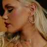 Happy Hour Meetup Hoop Earrings in Gold Image - 1