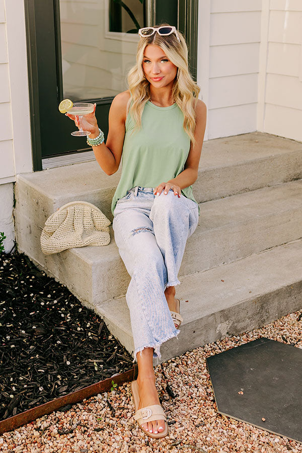 Simply Sweet Shift Top in Pear   