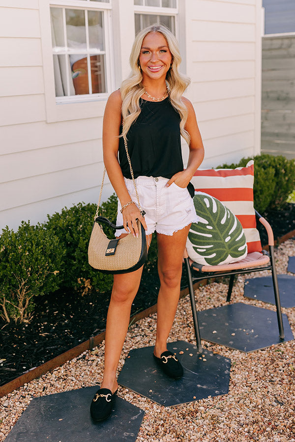 Simply Sweet Shift Top in Black