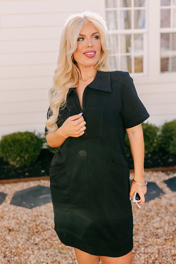 Casual Outing Mini Dress in Black Curves Impressions Online Boutique Casual Outing Mini Dress in Black Curves Impressions Online Boutique