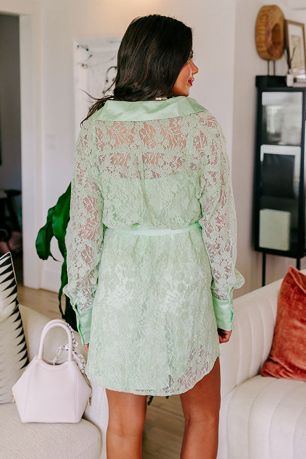 mint green long sleeve lace dress Long Sleeve Mother of the Bride Dress with Beaded Lace Accents