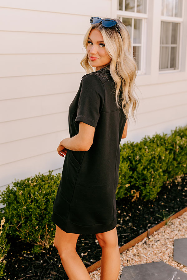 Casual Outing Mini Dress in Black Casual Outing Mini Dress in Black