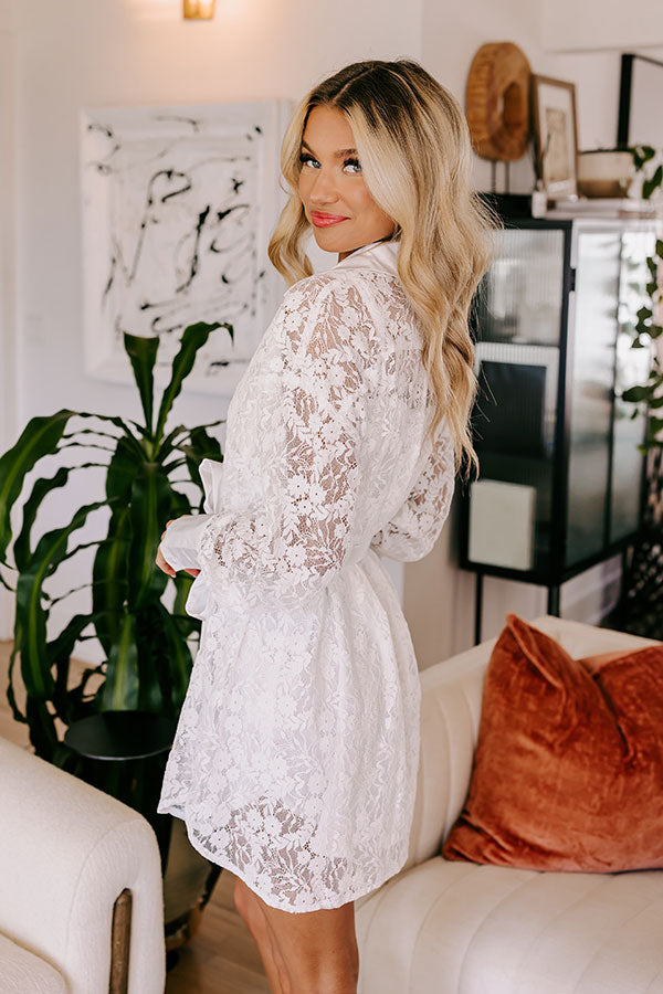 white lace dress online The Kiara Dress in White Chantilly Lace 4 / White Chantilly Lace