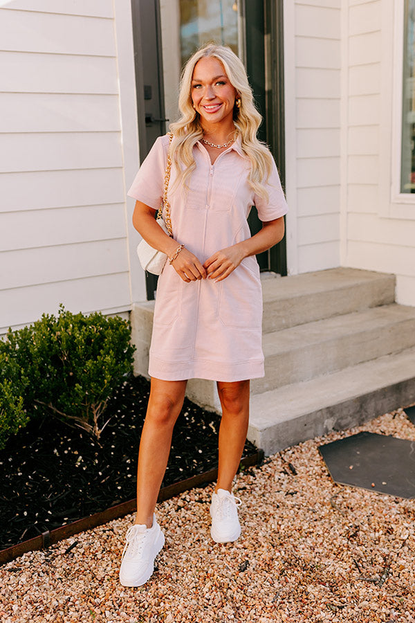 Casual Outing Mini Dress in Blush Impressions Online Boutique Casual Outing Mini Dress in Blush Impressions Online Boutique