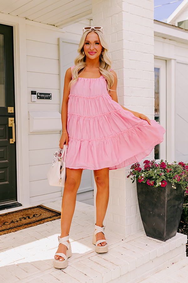So Charmed Shift Dress in Pink