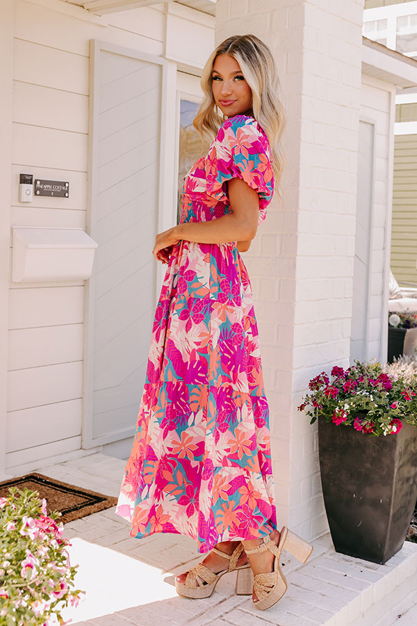hot pink print dress Make My Day Hot Pink Leopard Babydoll Dress Shop the Mint