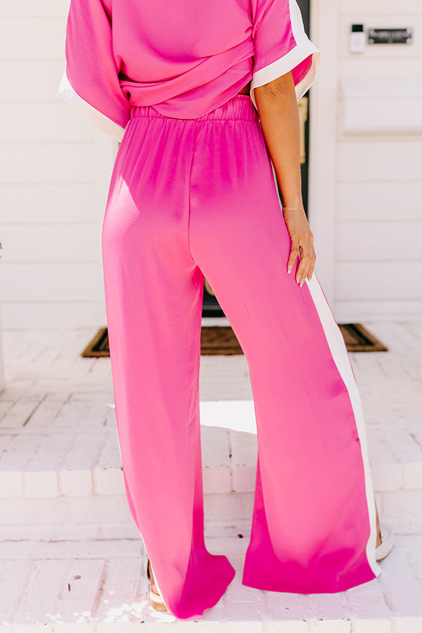 Brooklyn Babe High Waist Pants in Hot Pink