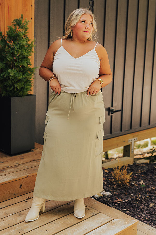 Stylish Vibes Shift Tank in Stone Curves