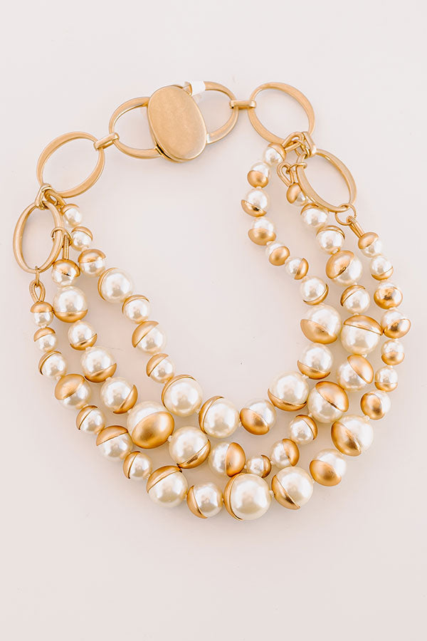 Pearl Cluster Necklace