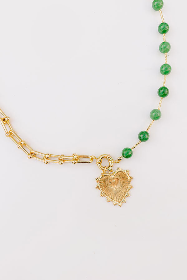 Intricate Heart Charm Necklace