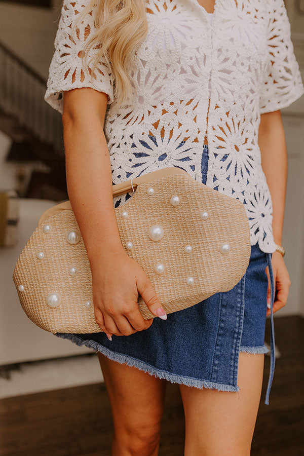 Summer Vogue Woven Clutch