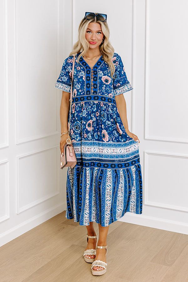 Key Largo Brunch Floral Midi