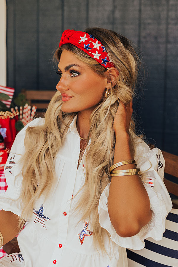 Americana Kisses Sequin Headband