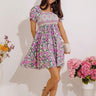 Fan Fav Smocked Floral Mini Dress in Lush Meadow Image - 1