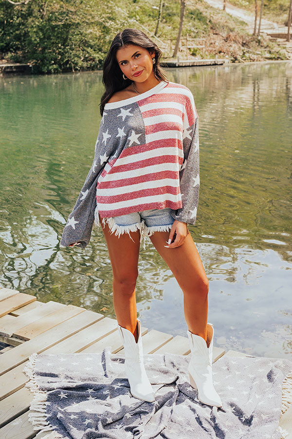 Freedom Rings Knit Sweater