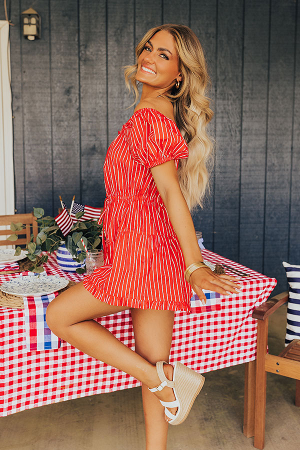 Sparklers And Spritzers Stripe Romper