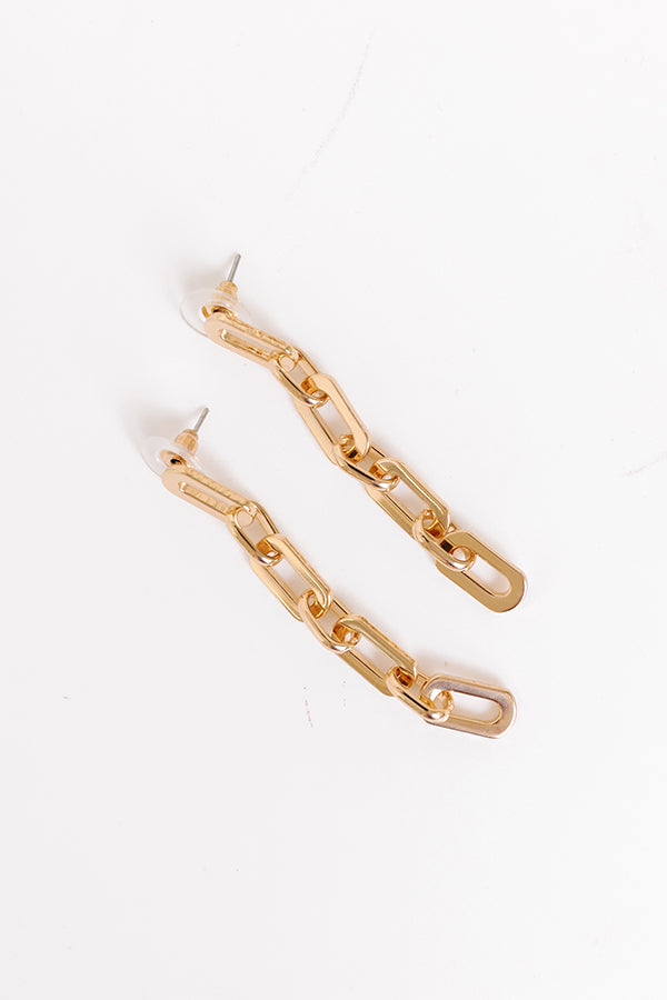 Stay Connected Link Earrings