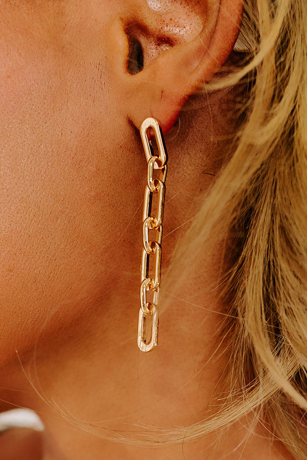 Stay Connected Link Earrings
