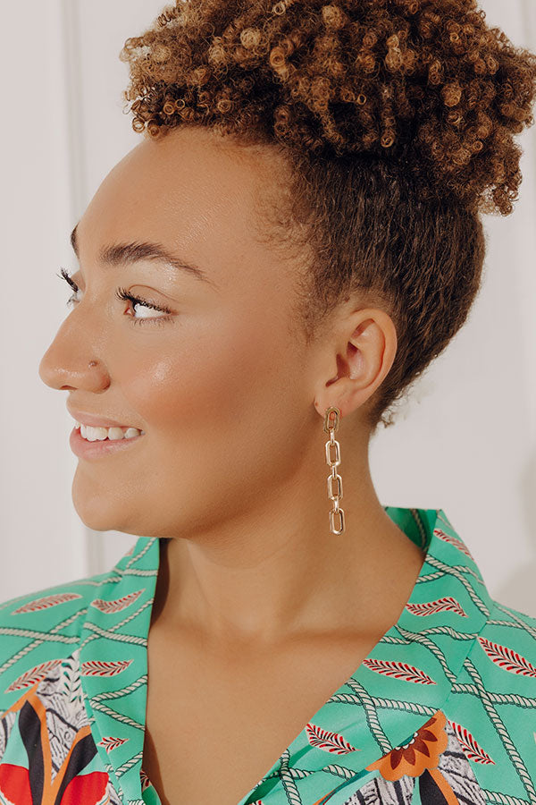 Stay Connected Link Earrings Image - 1