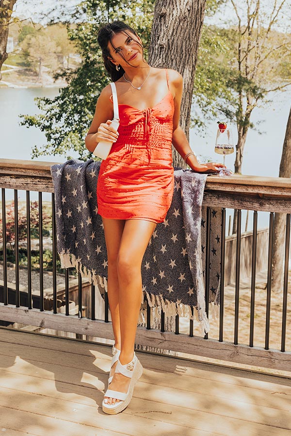 Feeling Chic Mini Dress in Red