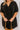Summer Party Linen-Blend Mini Dress in Black Curves