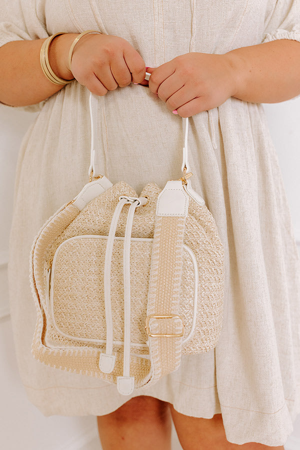 The Harmony Woven Bucket Crossbody