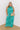 Gala Glam Watercolor Jumpsuit in Green Curves