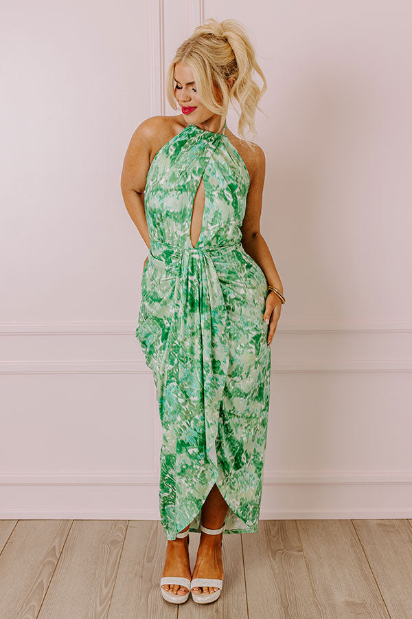 Margaritas and Chit Chat Midi in Green Curves