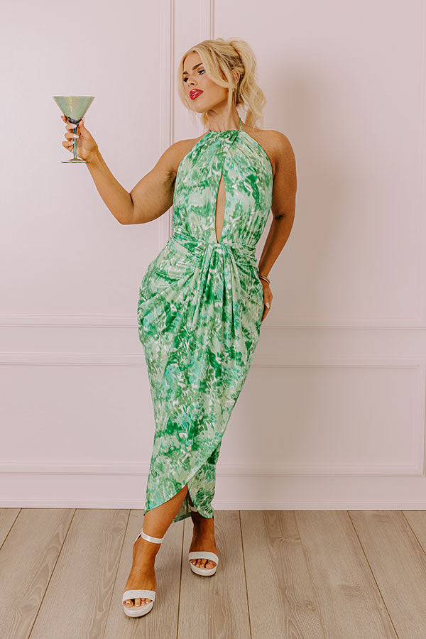 Margaritas and Chit Chat Midi in Green Curves