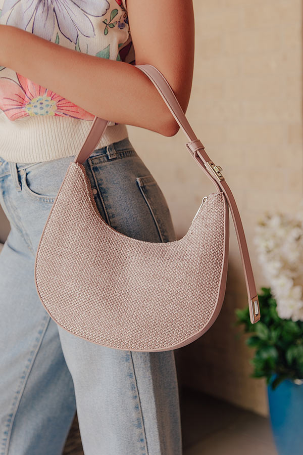 The Luna Spring Woven Purse in Dusty Purple Image - 1
